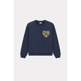 Women Hearts Regular Sweatshirt - Midnight Blue