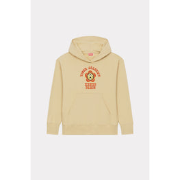 Women Graphic Oversized Hoodie - Camel