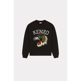 Women Tiger Varsity Regular Sweatshi - Black