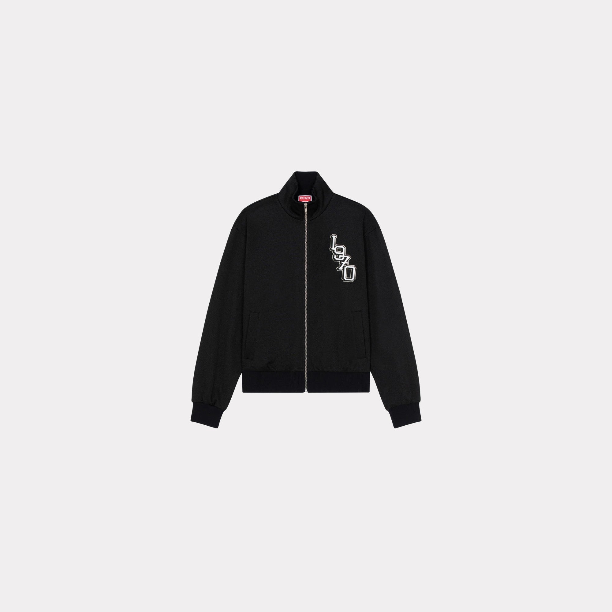 Women Tiger Varsity Tracksuit Jacket - Black