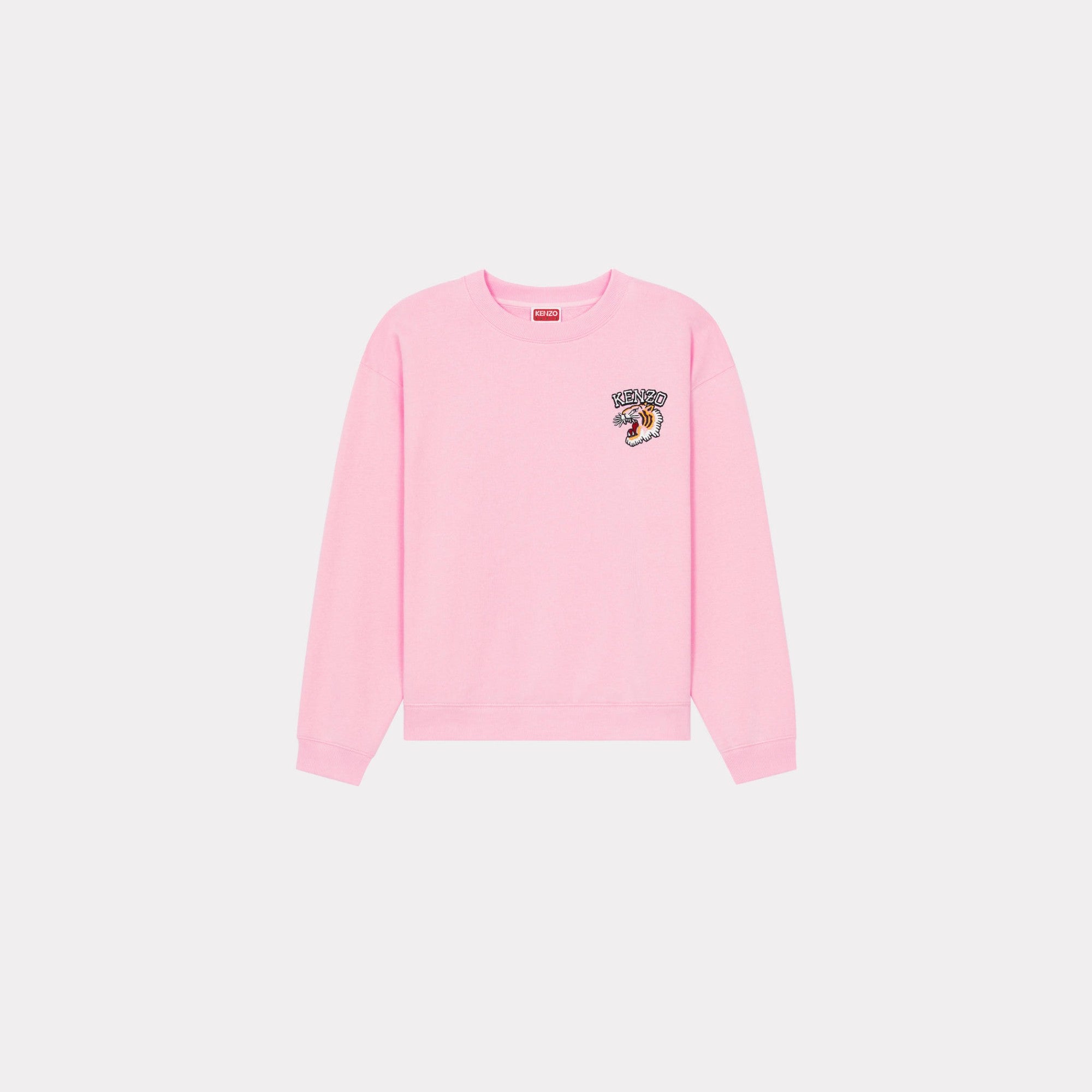 Women Tiger Varsity Regular Sweat - Faded Pink