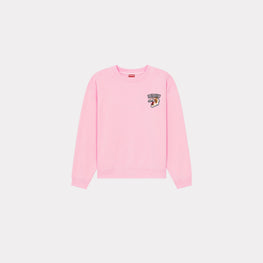 Women Tiger Varsity Regular Sweat - Faded Pink