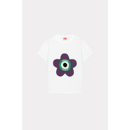 Women Kenzo Target Classic T-Shirt - Off White