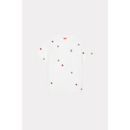 Women Allover Oversized T-Shirt - Off White