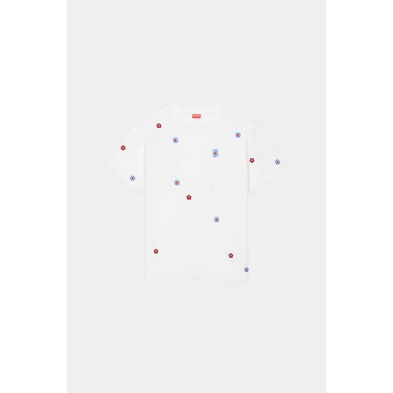 Women Allover Oversized T-Shirt - Off White