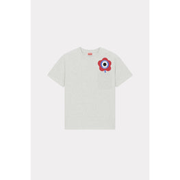 Women Target Crest Loose T-Shirt - Pale Grey