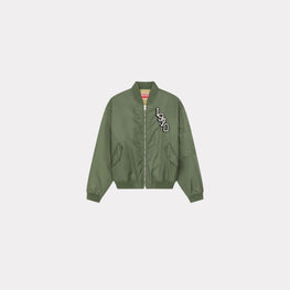 Men Tiger Varsity Flight Bomber - Dark Khaki