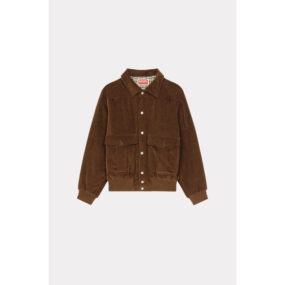 Men Kenzo Academy Varsity Jacket - Dark Brown