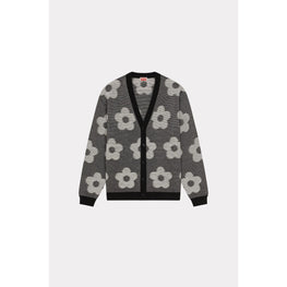 Men Kenzo Flower Spot Cardigan - Black