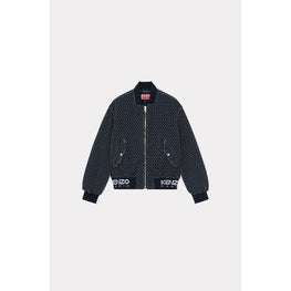 Men Kenzo Sashiko Stitch Bomber - Rinse Blue Denim