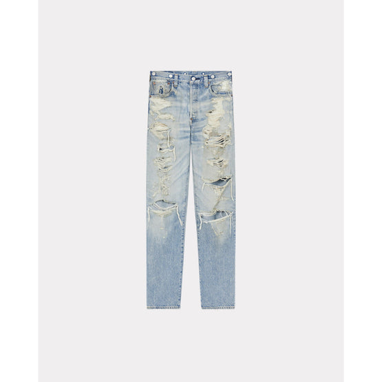 Men 501 1933 Distressed Jeans - Stone Bl Dirty Blue Denim
