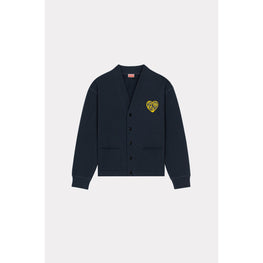 Men Kenzo Hearts Classic Cardigan - Midnight Blue