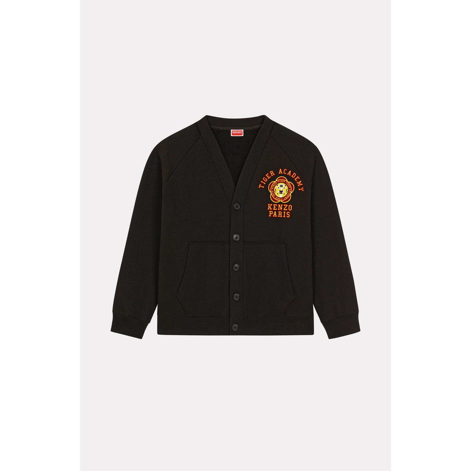 Men Tiger Academy Cardigan - Black