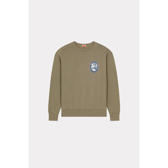 Men Kenzo Tiger Patch Oversize Sw - Taupe