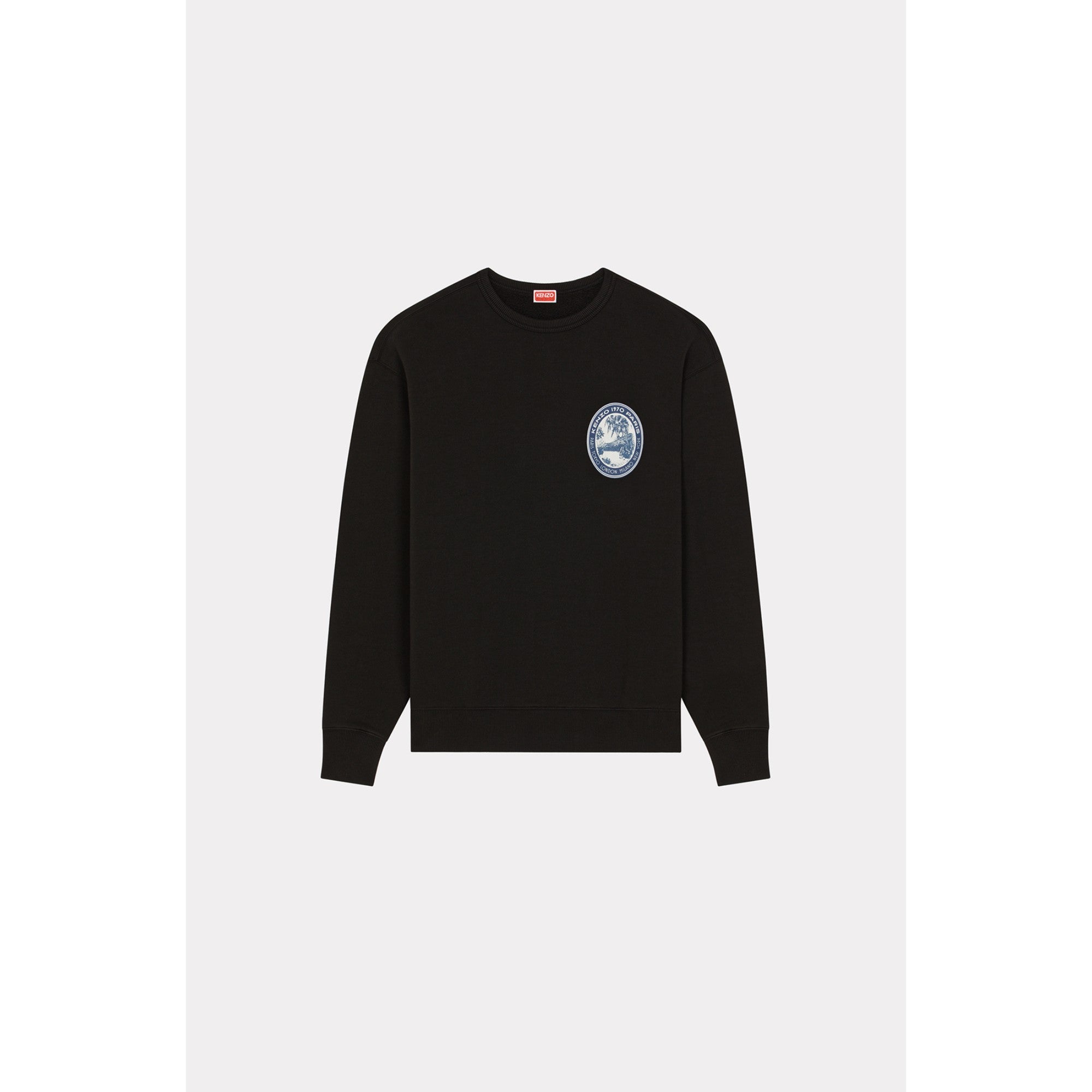 Men Kenzo Tiger Patch Oversize Sw - Black