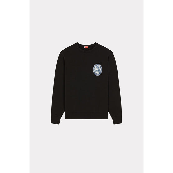 Men Kenzo Tiger Patch Oversize Sw - Black