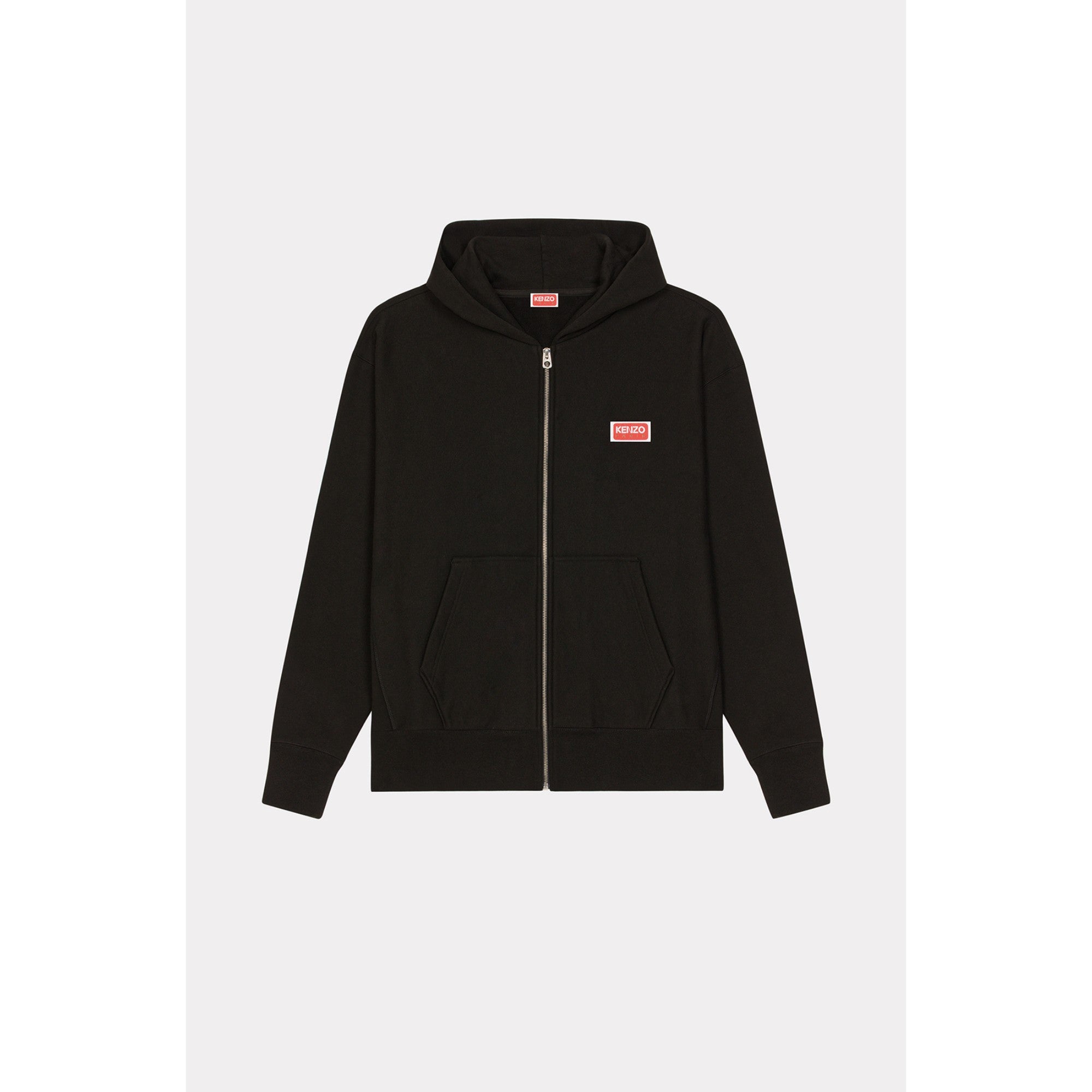 Men Kenzo Paris Oversized Zip Up - Black