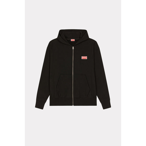 Men Kenzo Paris Oversized Zip Up - Black