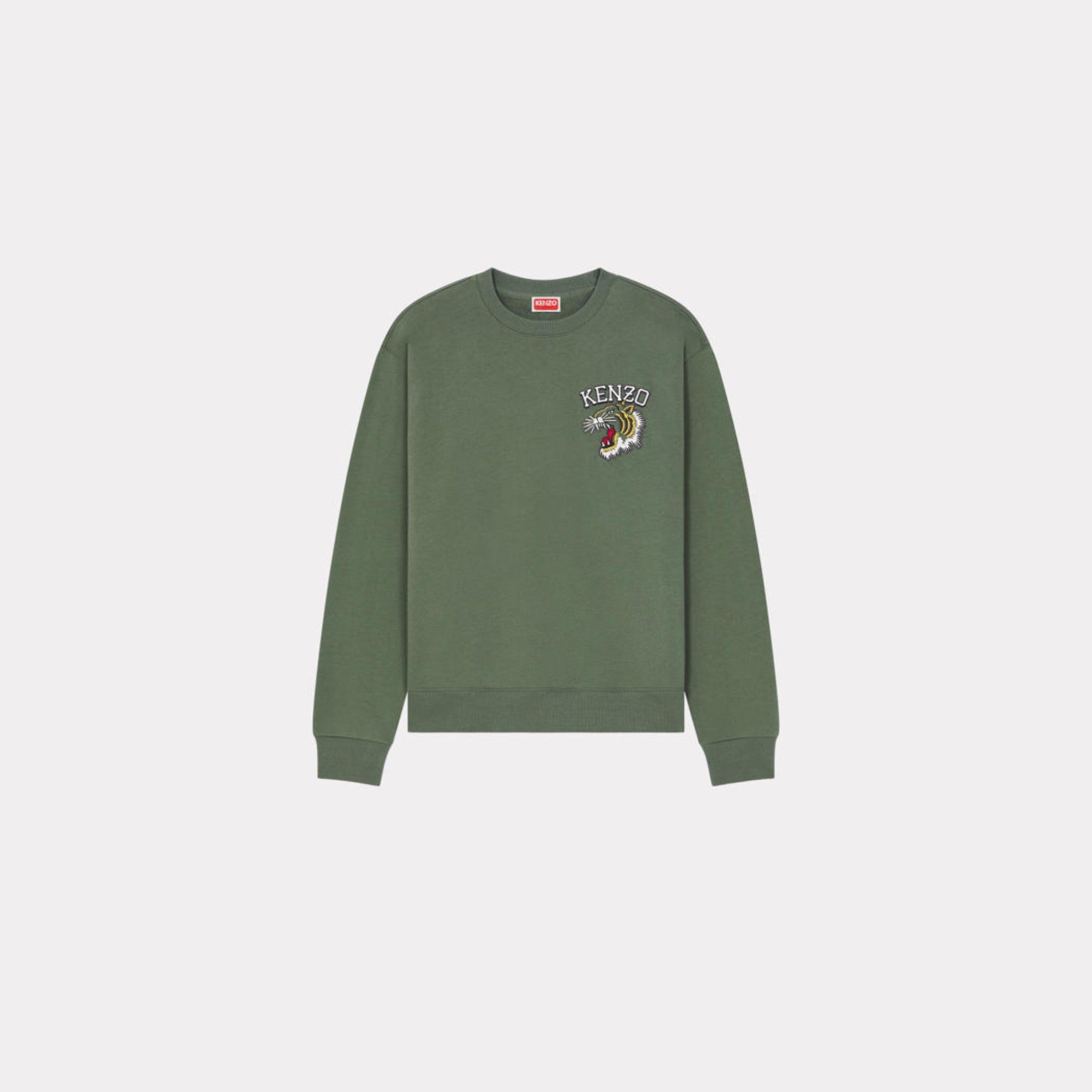 Men Tiger Varsity Classic Sweat - Dark Khaki