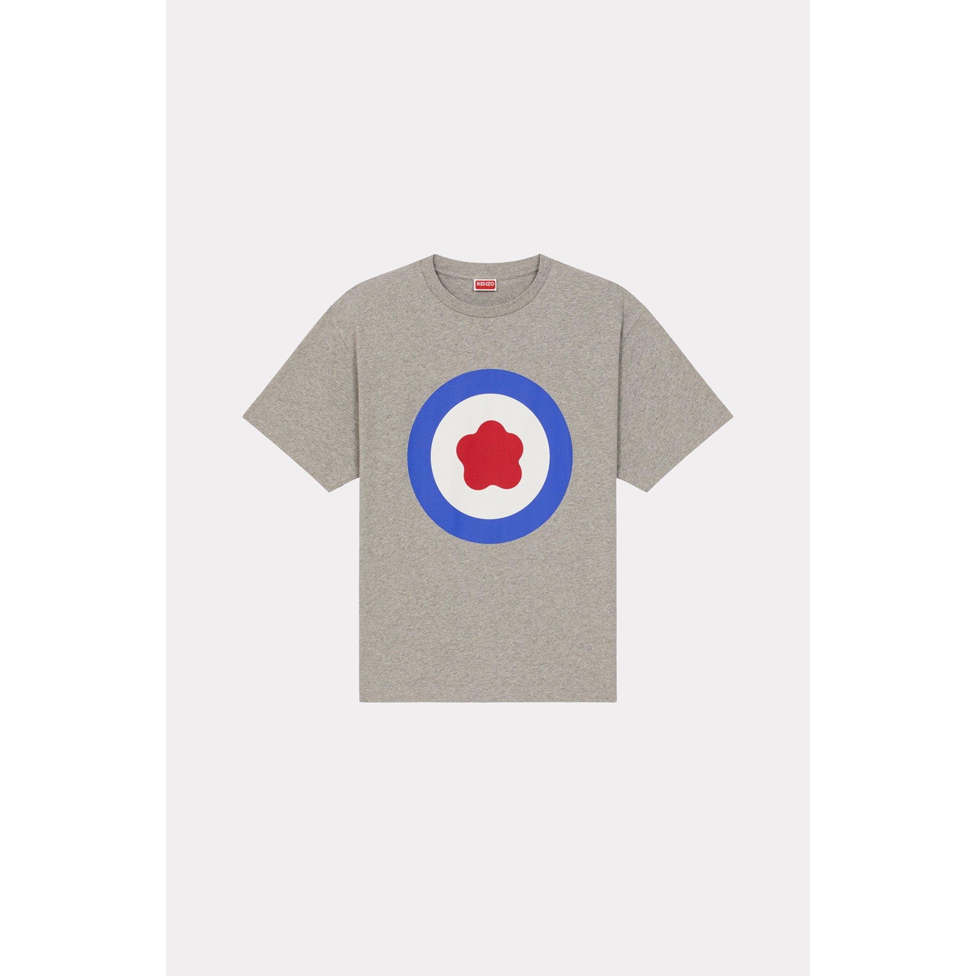 Men Kenzo Target Oversize T-Shirt - Pearl Grey