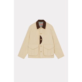 Men Tiger Patch Hunting Jacket - Camel