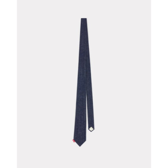 Men Denim Tie - Rinse Blue Denim