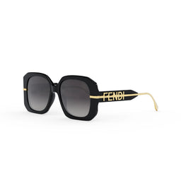 Women Fendigraphy - Shiny Black / Gradient Smoke