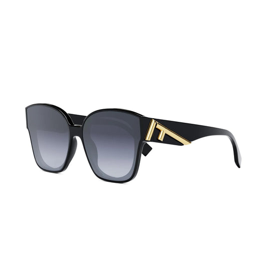 Women Fendi First - Shiny Black / Gradient Blue