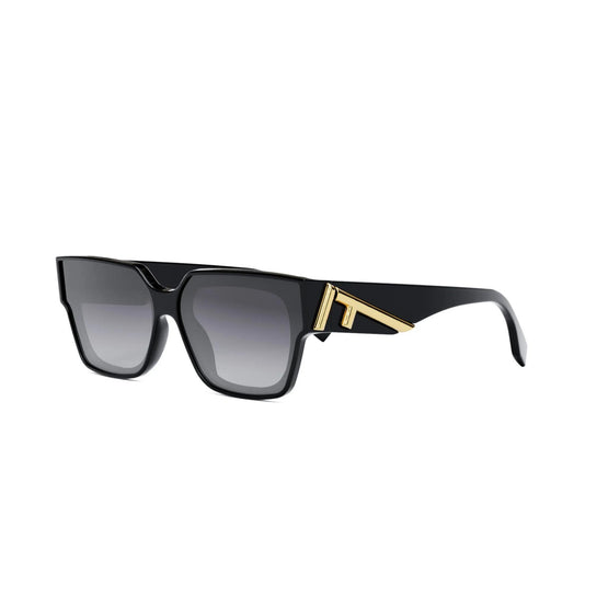Women Fendi First - Shiny Black / Gradient Smoke