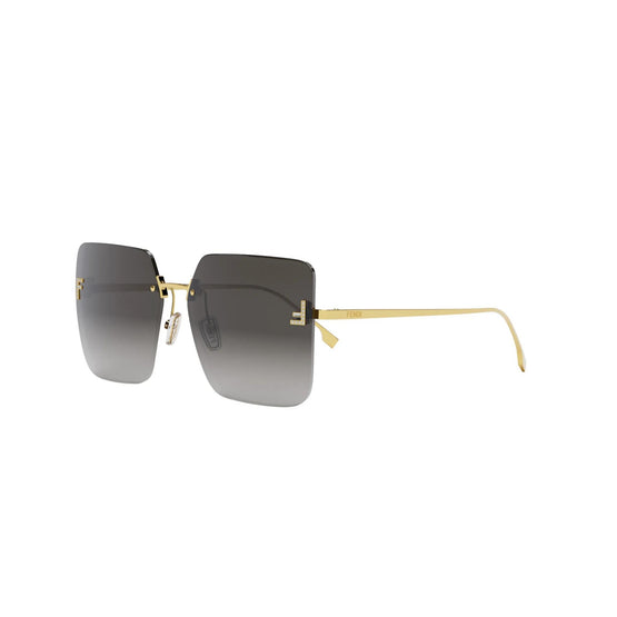 Women Fendi First Crystal - Shiny Endura Gold / Gradient Smoke