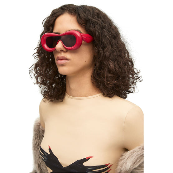 Women Inflated Mask Sunglasses - Lipstick