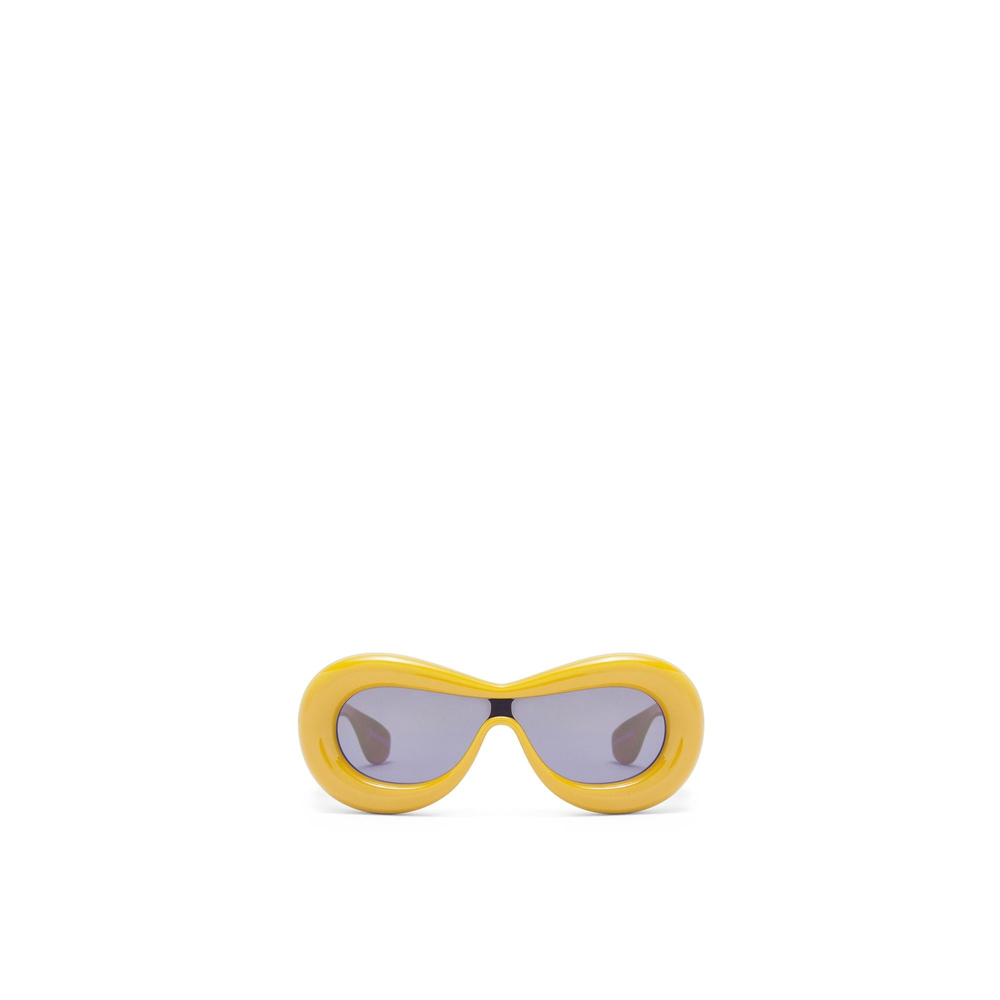 Women Inflated Mask Sunglasses - Yellow