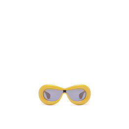 Women Inflated Mask Sunglasses - Yellow