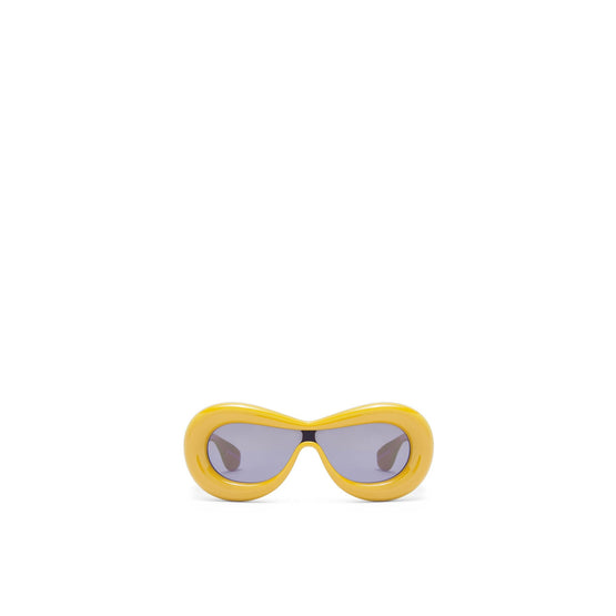 Women Inflated Mask Sunglasses - Yellow