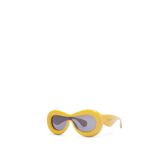 Women Inflated Mask Sunglasses - Yellow