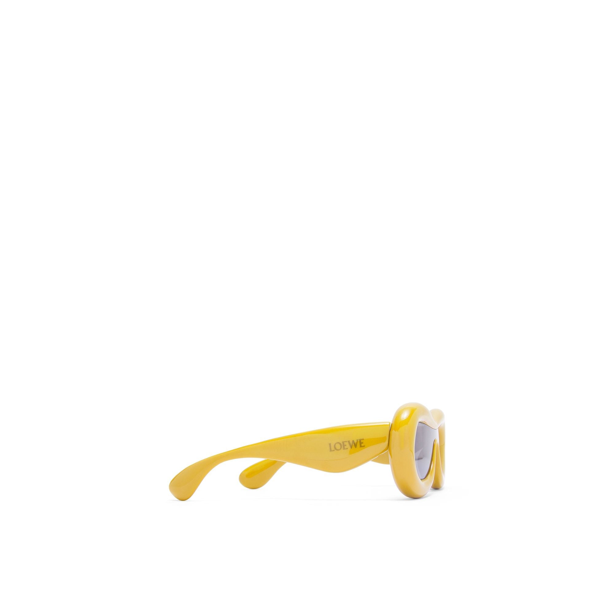 Women Inflated Mask Sunglasses - Yellow