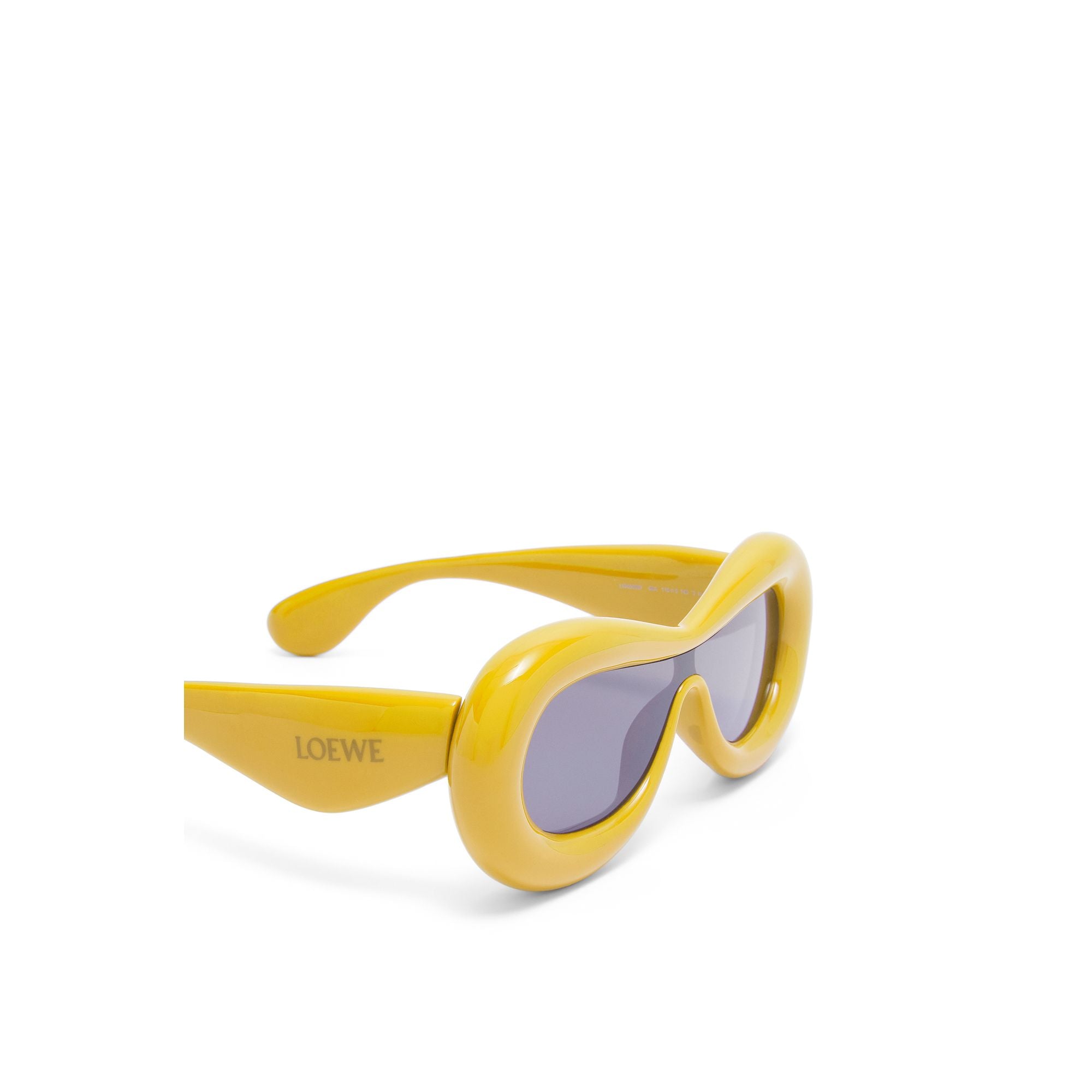 Women Inflated Mask Sunglasses - Yellow