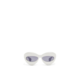 Women Inflated Cateye Sunglasses - Grey