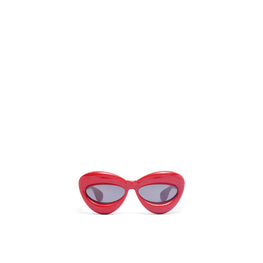 Women Inflated Cateye Sunglasses - Lipstick