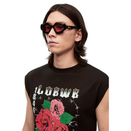Women Flame Sunglasses - Shiny Black