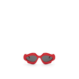 Women Flame Sunglasses - Shiny Red