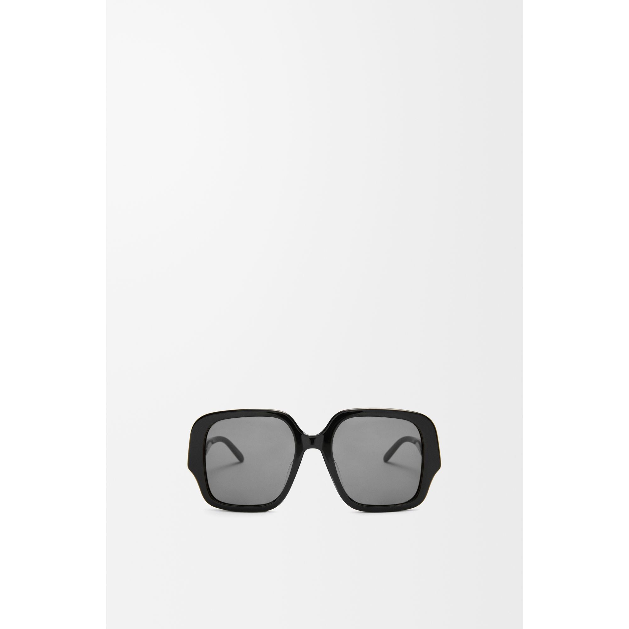 Women Square Slim Sunglasses - Black