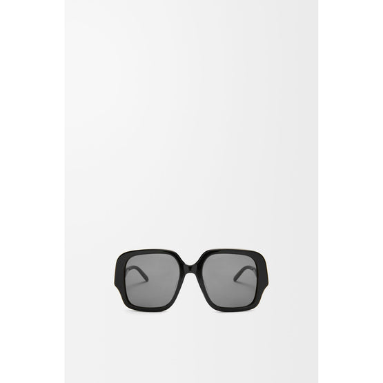 Women Square Slim Sunglasses - Black