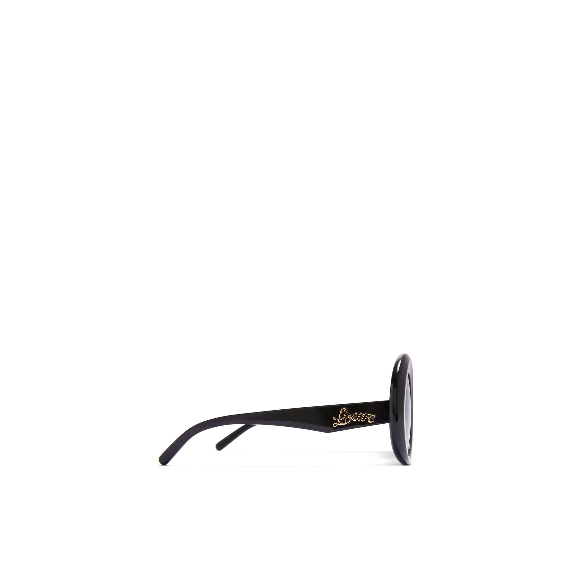 Women Round Oversized Sunglasses - Black