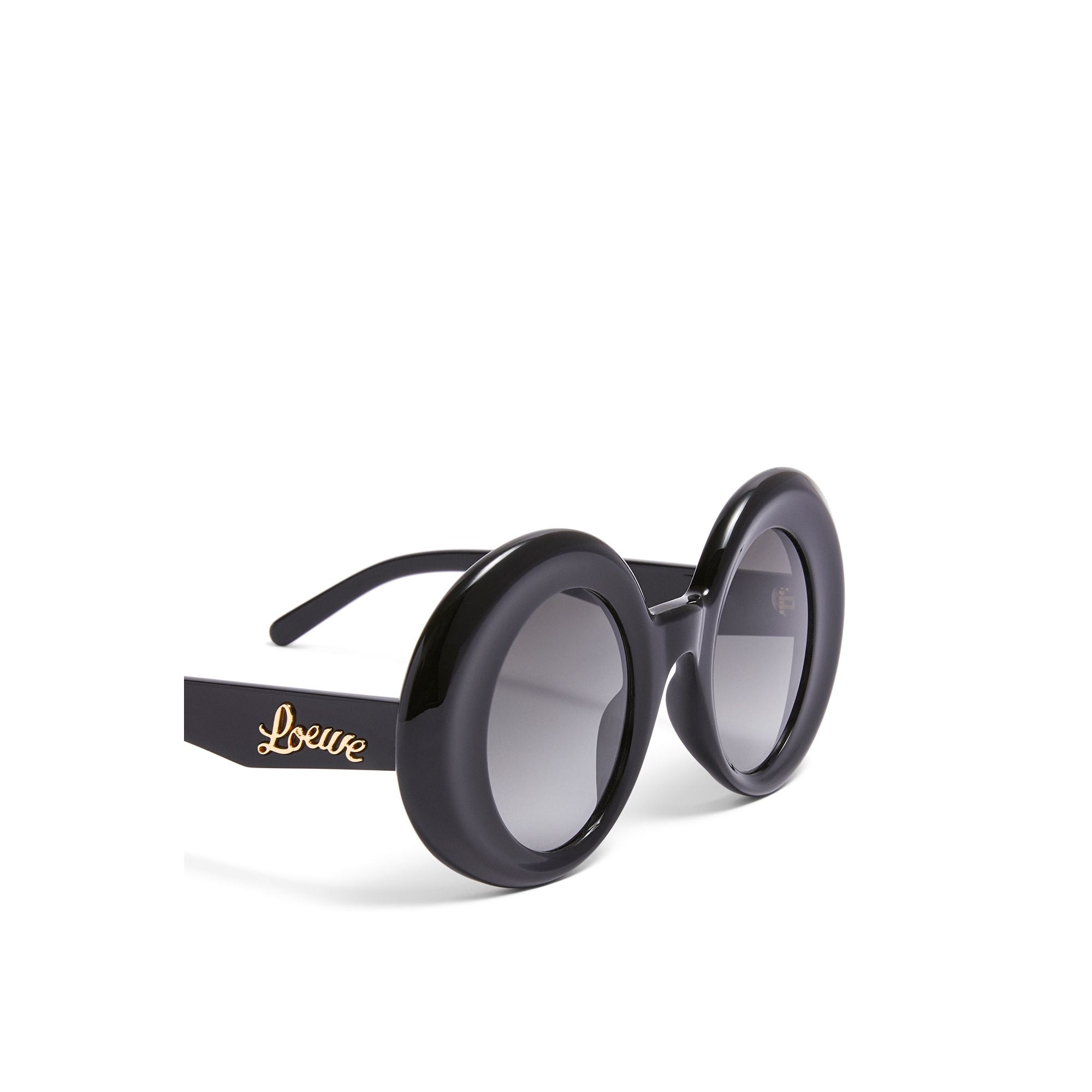 Women Round Oversized Sunglasses - Black