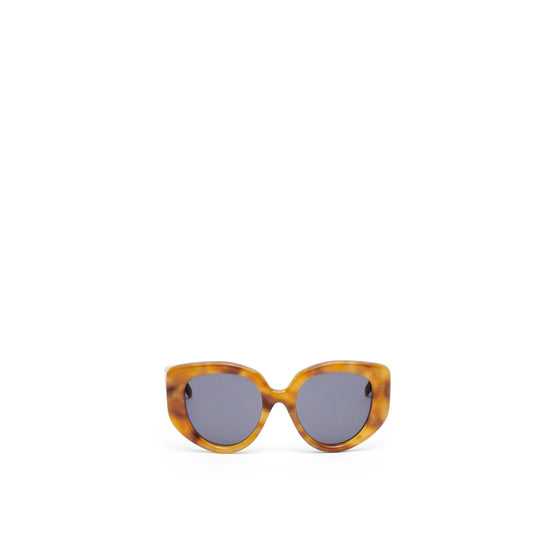Women Butterfly Sunglasses - Shiny Blonde Havana/Smoke