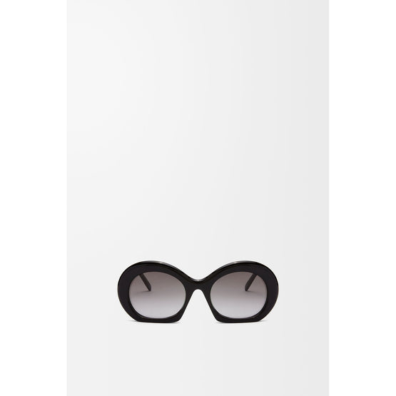 Women Halfmoon Sunglasses - Shiny Black