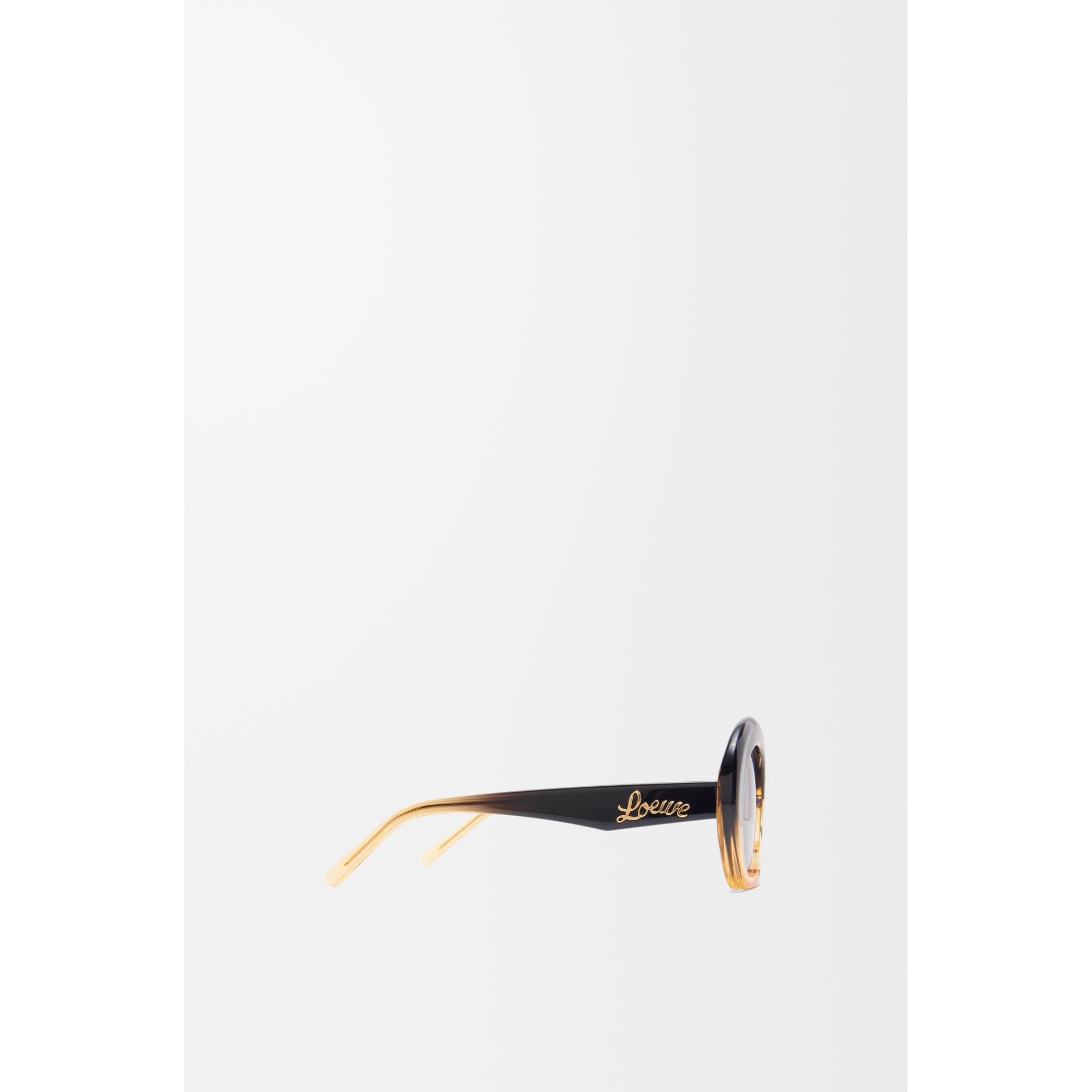 Women Halfmoon Sunglasses - Gradient Black/Beige