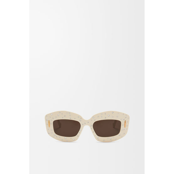Women Smooth PavÃ© Screen Sunglasses - Ivory