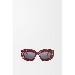 Women Smooth PavÃ© Screen Sunglasses - Burgundy